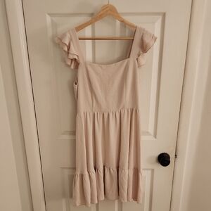 Chic Ruffle Sleeve Dress